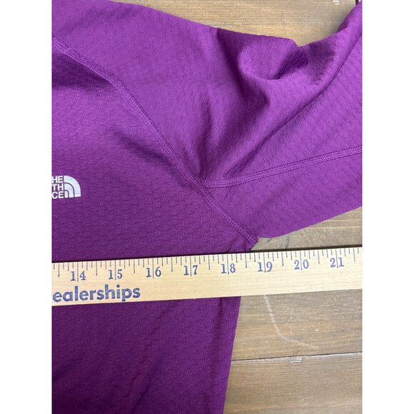 The North Face Womens Vaporwick Long Sleeve Purple Shirt M - Picture 7 of 7